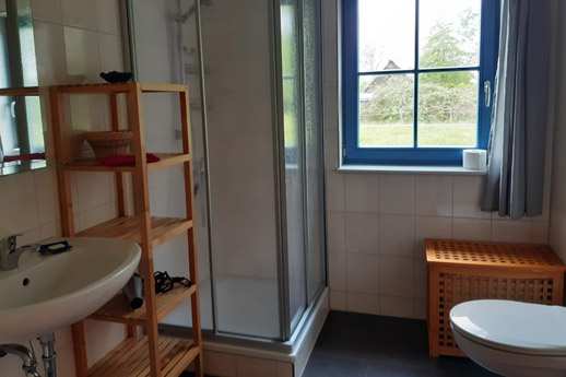Badausstattung der Ferienhütte